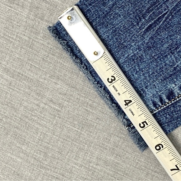 Levis Signature High Rise Ankle Skinny Jeans Womens 18 W34 Raw Hem Factory Fade - Picture 12 of 12